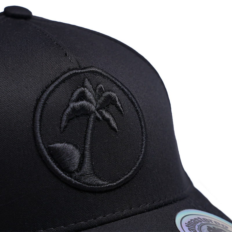 Gorra negra tono a tono