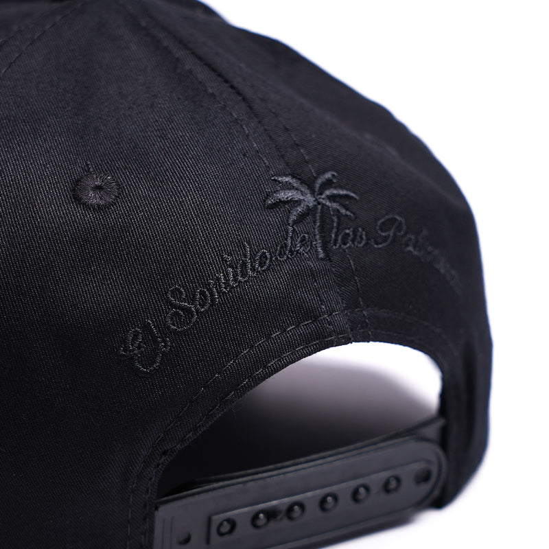 Gorra negra tono a tono