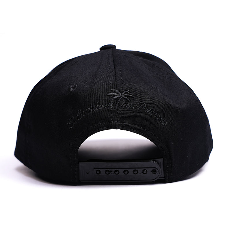 Gorra negra tono a tono